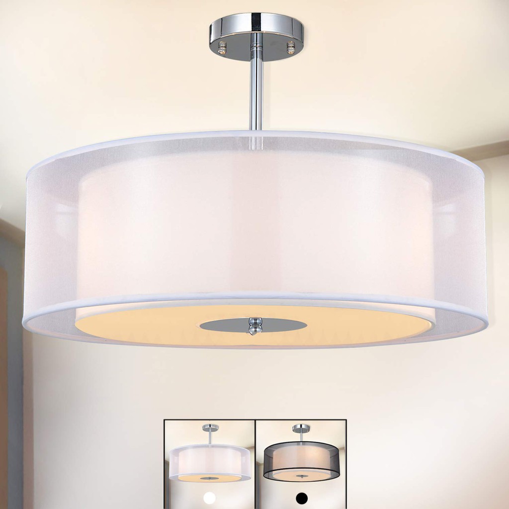 Readystock Ceiling Light Spakrsor Modern Fabric Pendant Light
