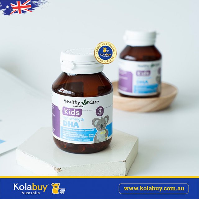 AUSTRALIAN DHA Supplement Pills for babies Healthy Care Kids DHA 60 pills