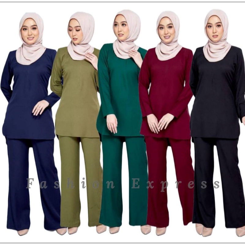 ZARA MUSLIMAH SUIT BASIC BLOUSE AND ALL WARDA SET