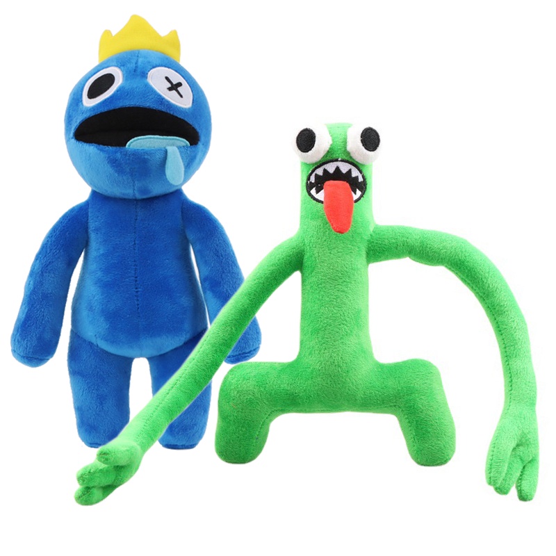 Kawaii Rainbow Friends Cartoon Game Blue Monster Plush Toy Blue ...