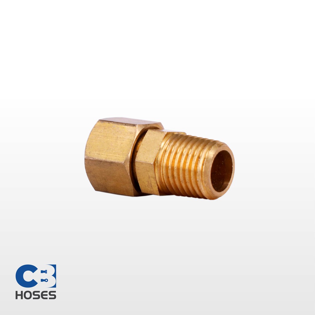 (10pcs/pack) CB Hoses Compression Male Connector Brass Fitting Shopee