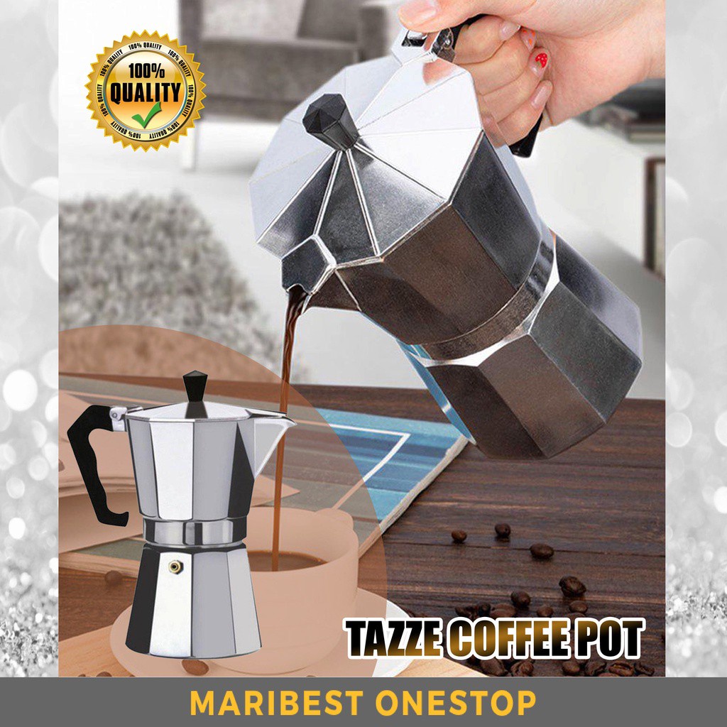 TAZZE COFFEE POT Moka Pot Coffee Makers Italian Drip Top Mocha Espresso Cafeteria Expresso Percolator