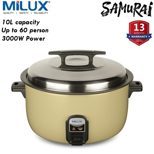 MILUX COMMERCIAL NON STICK RICE COOKER 10L MRC8100 Shopee Malaysia
