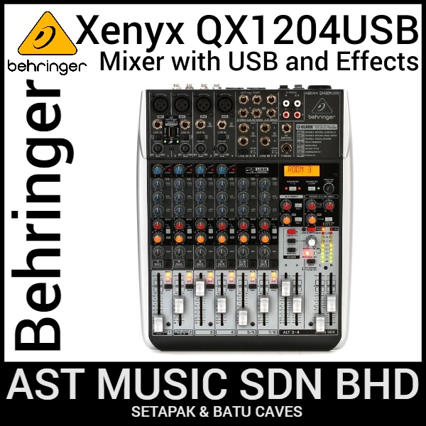 Behringer Xenyx QX1204USB Mixer with USB and Effects Shopee Malaysia