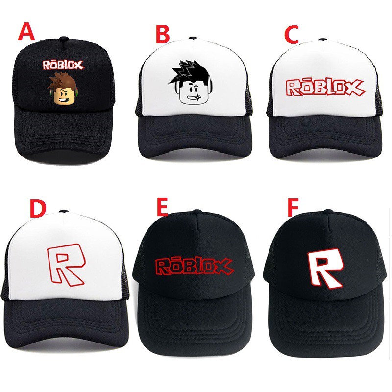 6 Styles Roblox Kids Hats Adjustable Cartoon Summer Games Printed - radio hat roblox