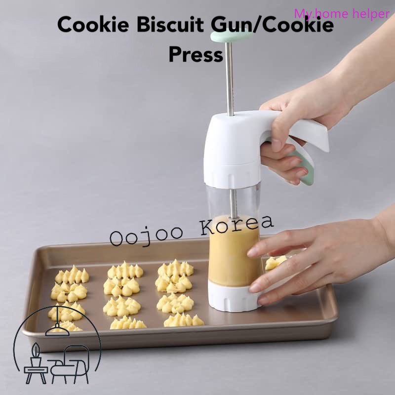 Cookie Gun/ Biscuit Gun/Cookie Press (Plastic & Stainless Steel