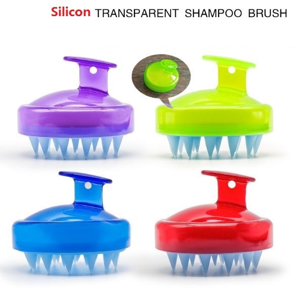 Silicon Scalp Massage Brushes with Silicone Teeth (Soft), Antihair