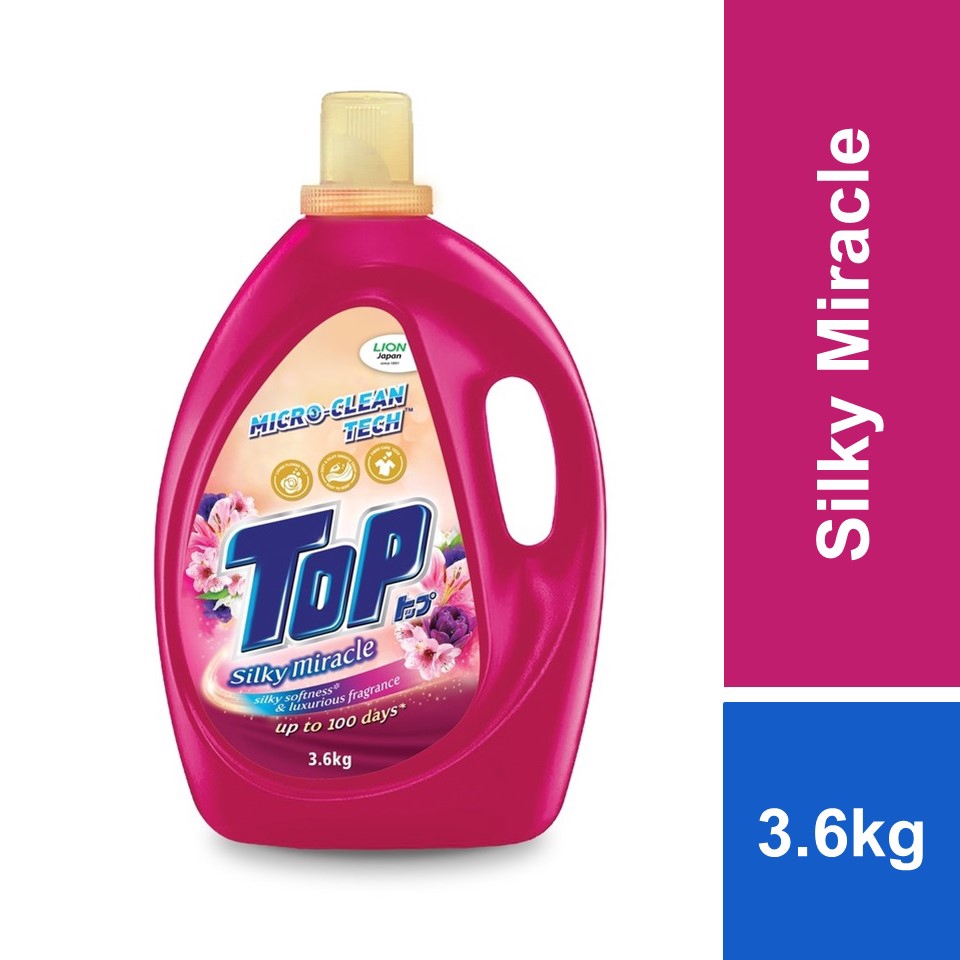 Top Liquid Laundry Detergent Silky Miracle (3.6kg) Shopee Malaysia