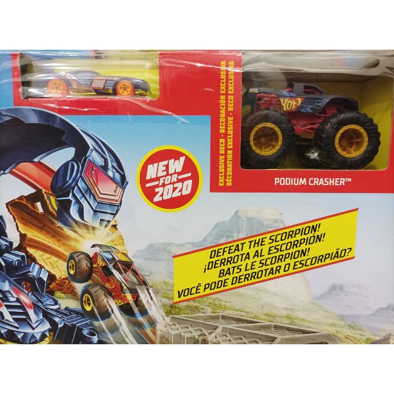 Hotwheels Monster Trucks Scorpion Sting Raceway Playset Shopee Malaysia 8966