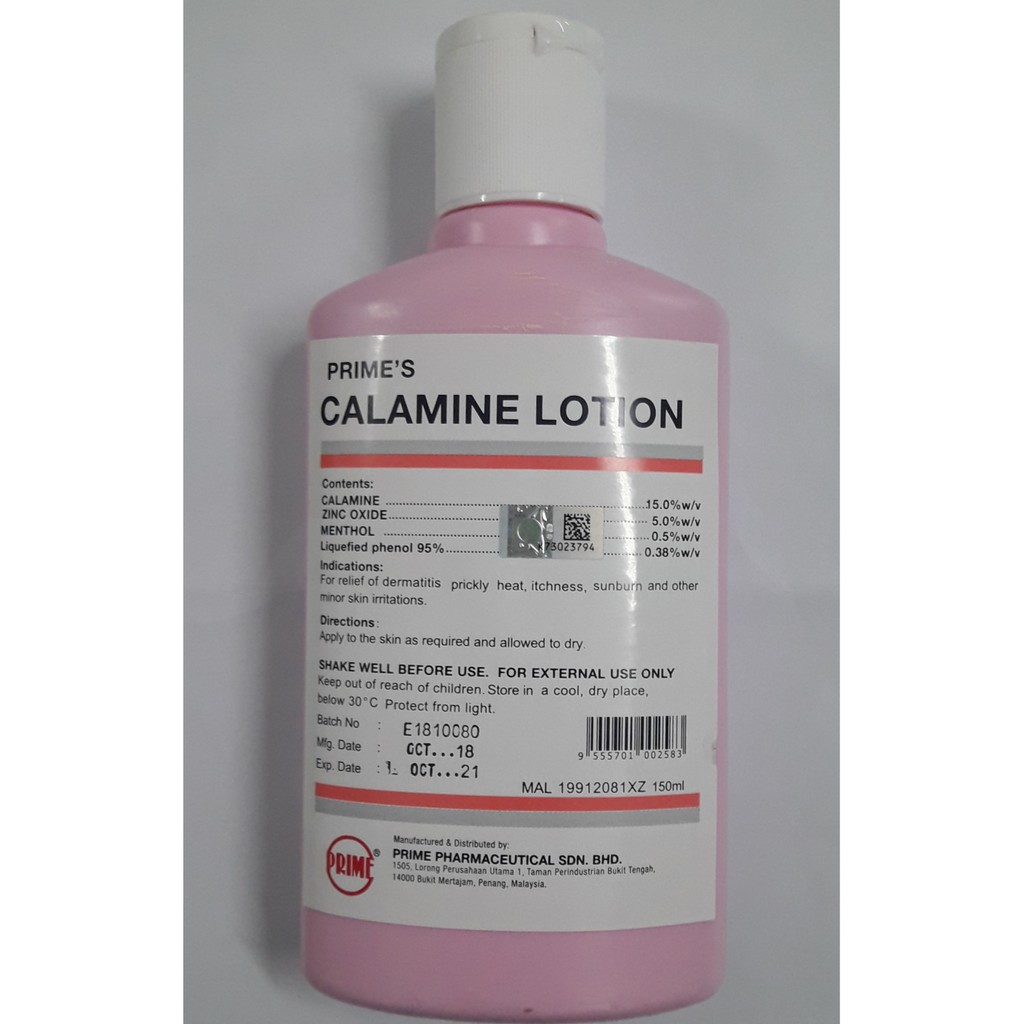 Prime S Calamine Lotion 150ml Shopee Malaysia