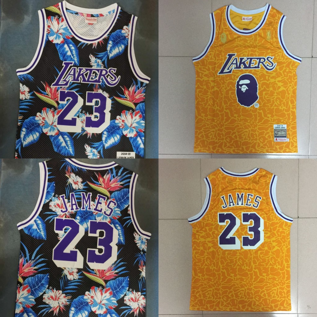 lakers flower jersey