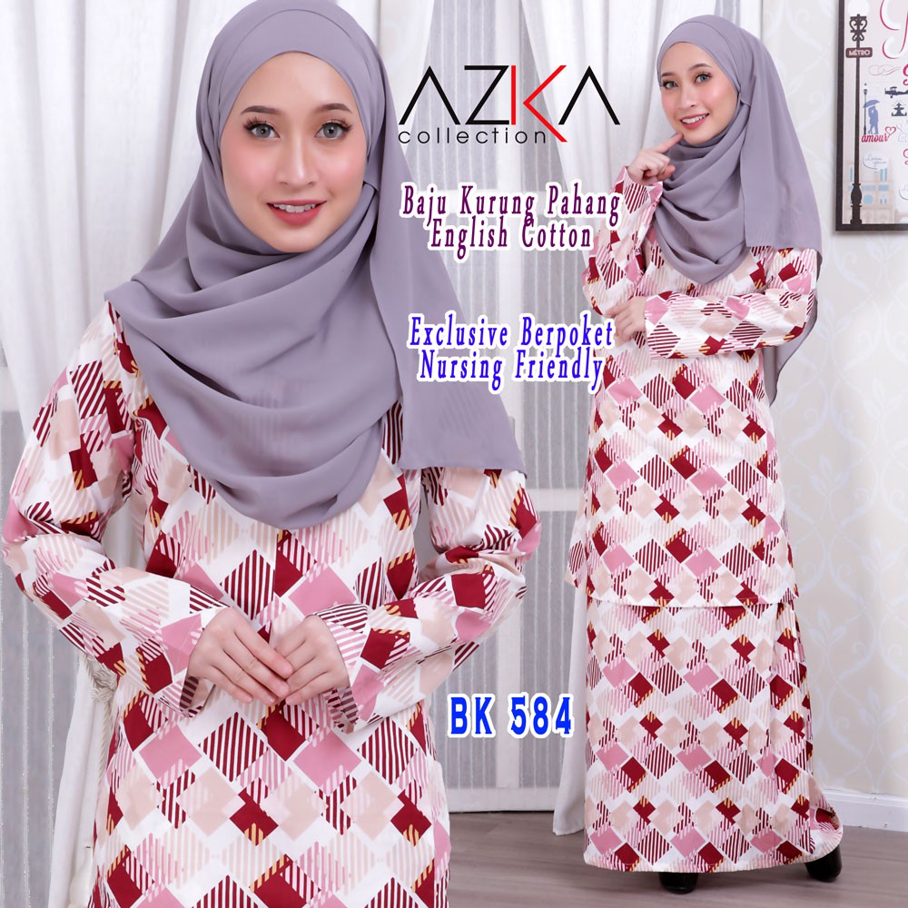 BIG SALE  Kurung  Pahang  English Cotton AZKA COLLECTION 