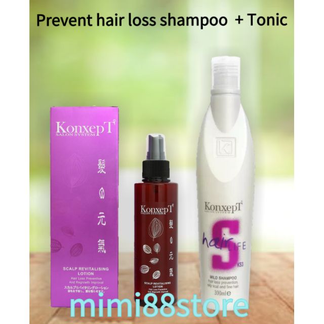 Konxept Mild Shampoo 300ml And Konxept Scalp Revitalising Lotion