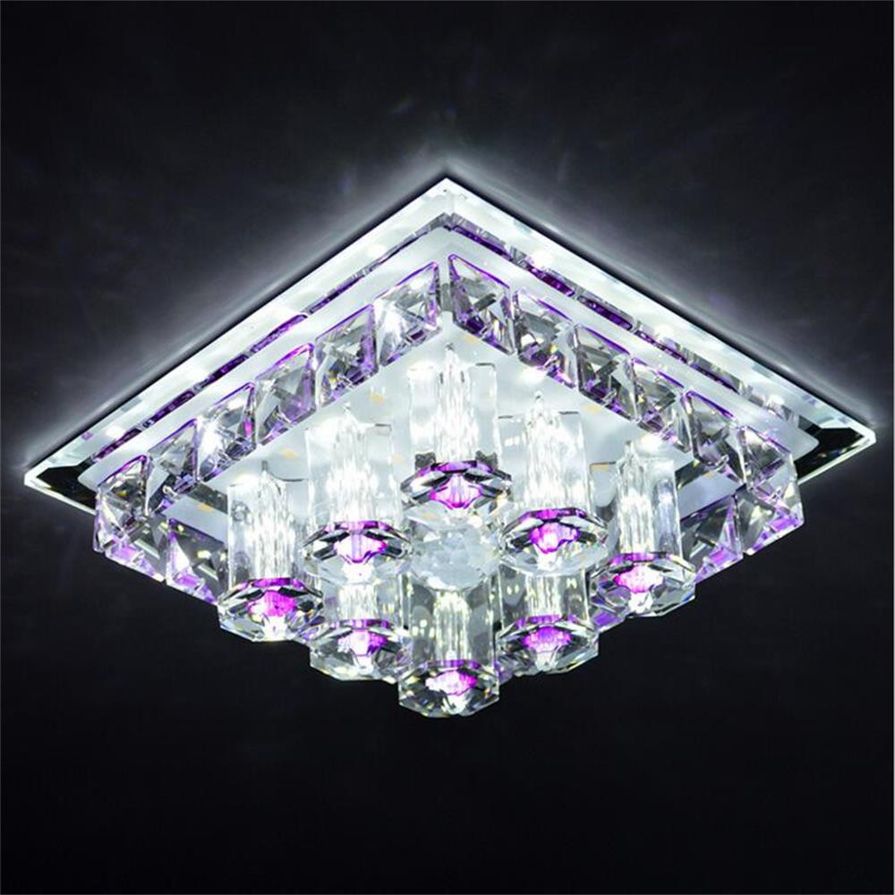 Modern LED Ceiling light Lamp 12W Crystal lamparas 220V led Ceiling