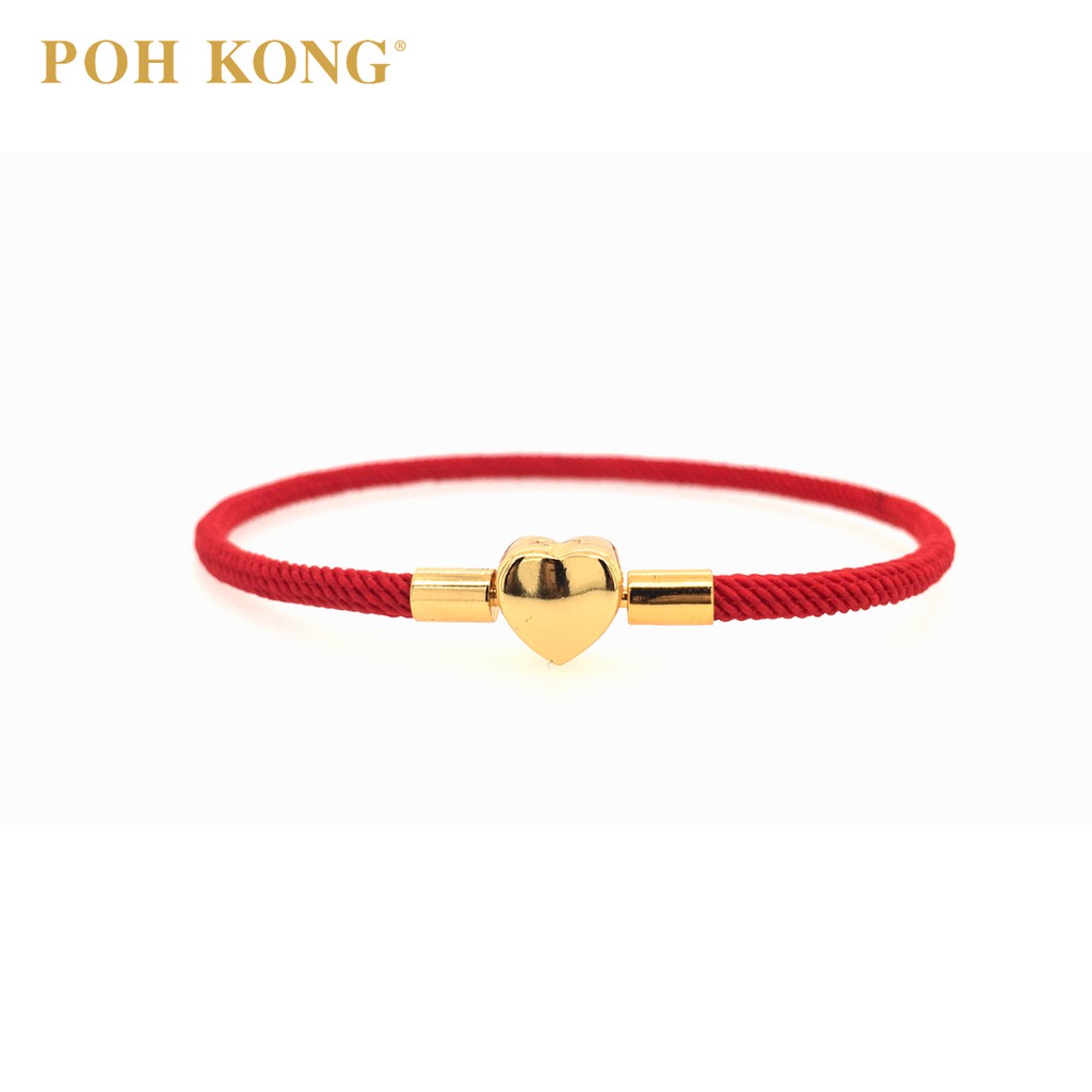  POH  KONG  Color Cord Bracelet  Red Shopee Malaysia