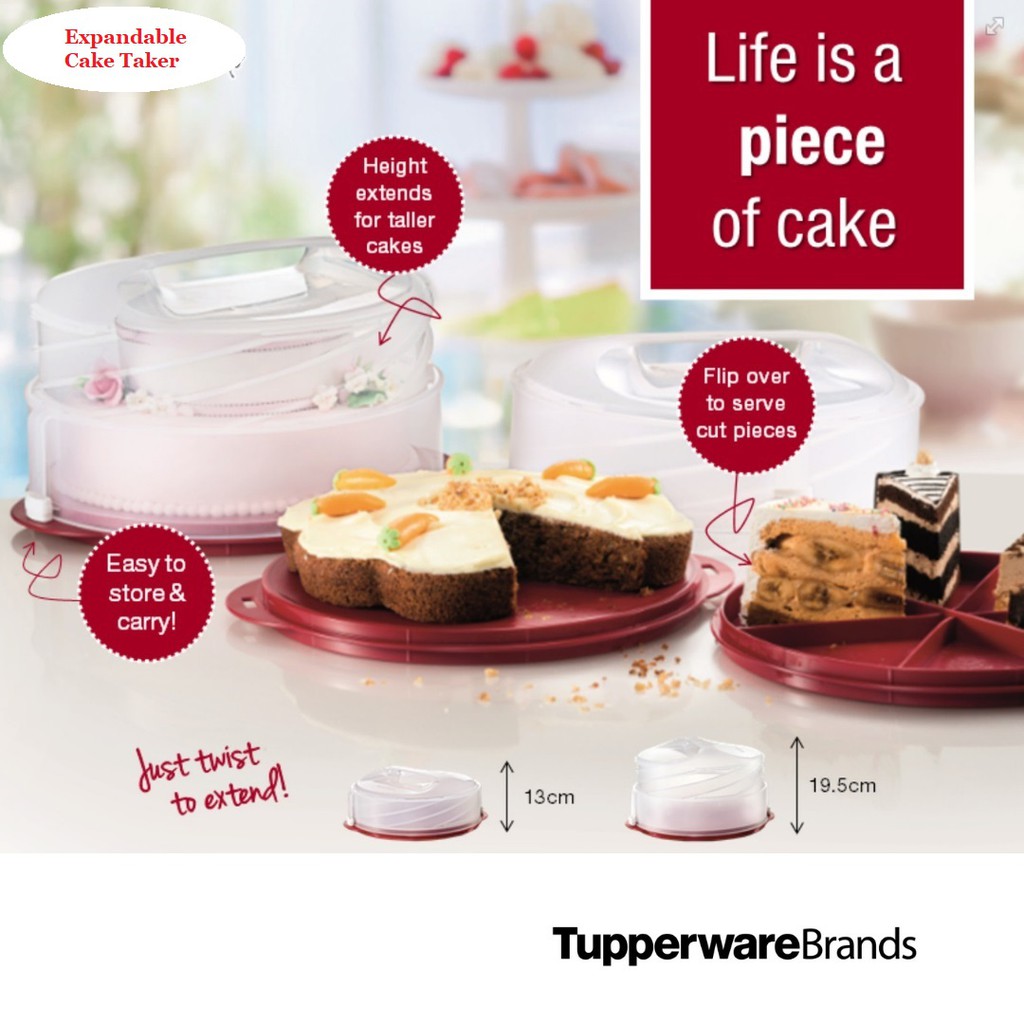 Tupperware Expandable Cake Taker (1)