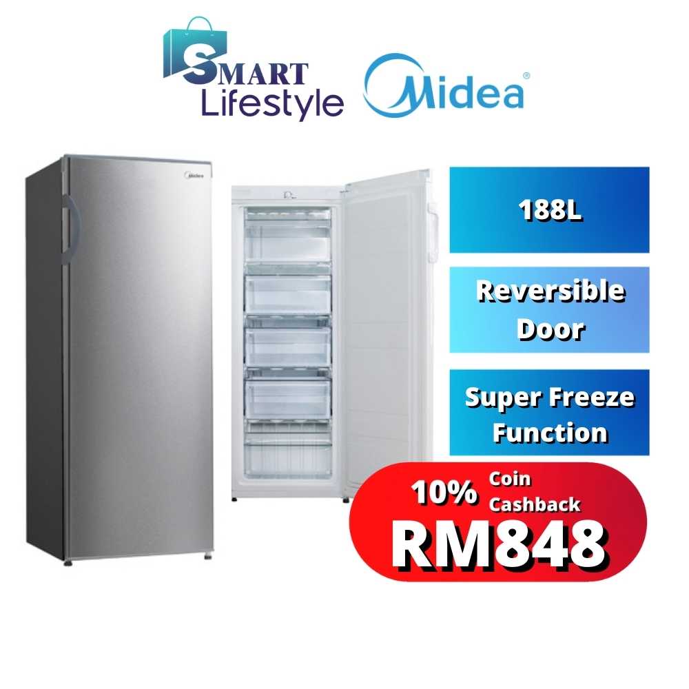 Midea/Khind Upright Freezer MUF208SD (188L) Khind UF163 (163L