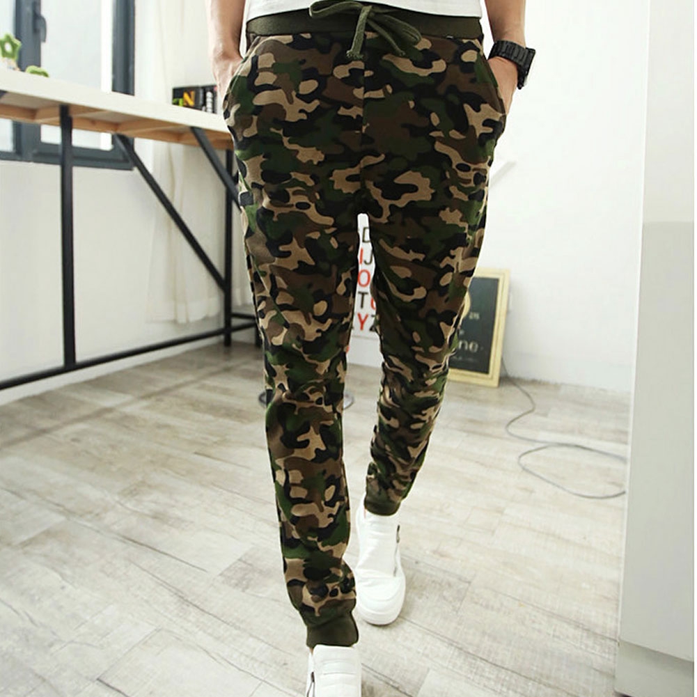 mens slim camo pants