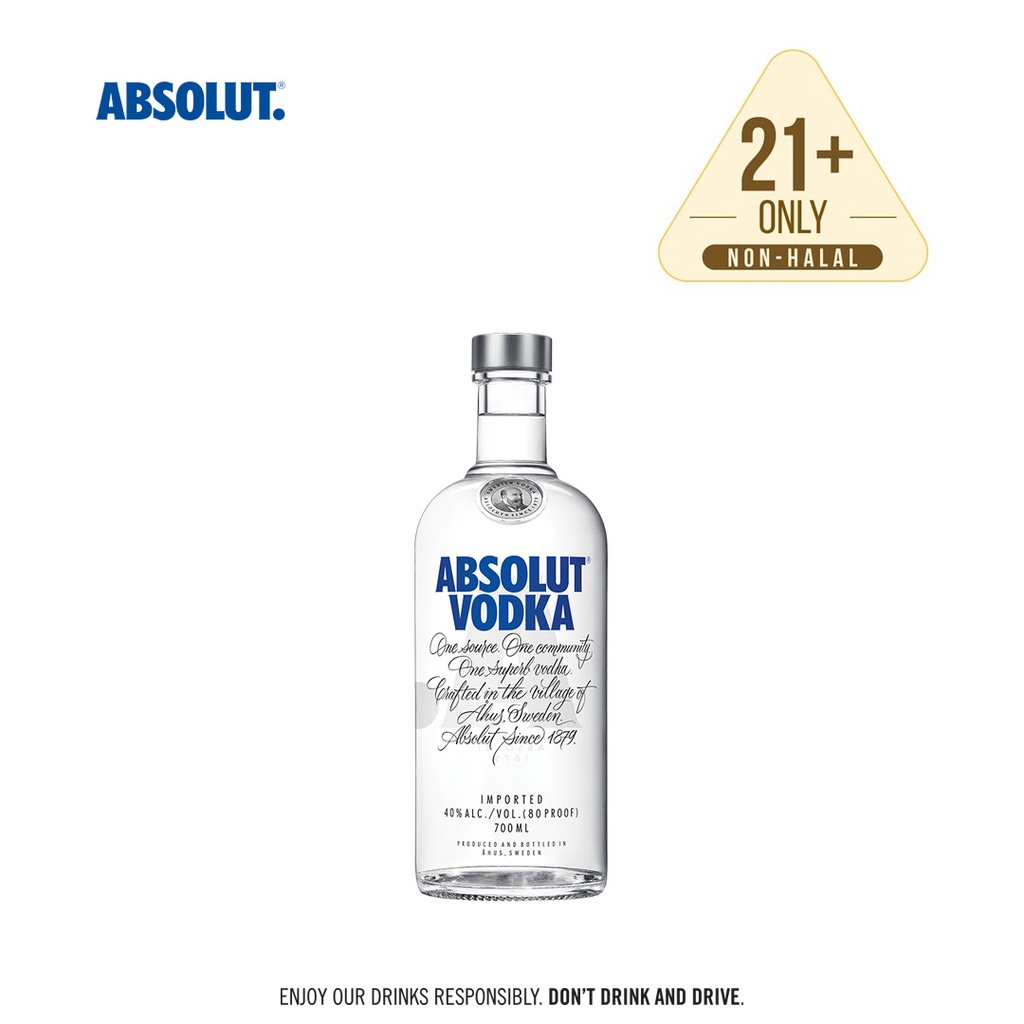 Melted Absolut Vodka Bottle Flat Bottle 4 Sizes Swedish Etsy