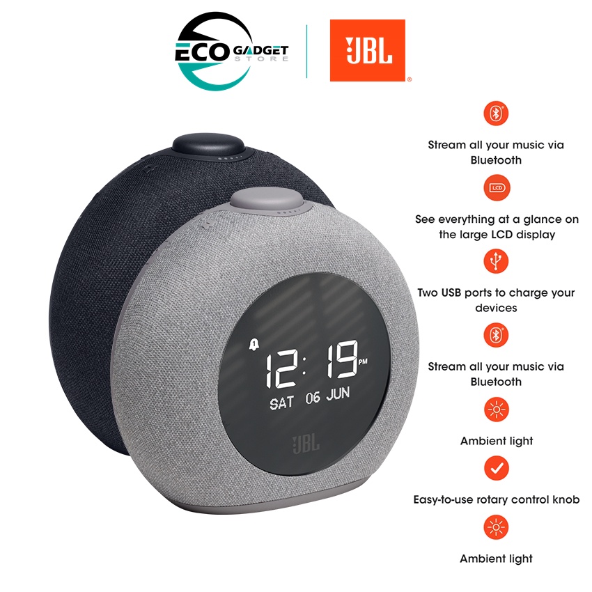 JBL Horizon 2 FM Bluetooth clock radio speaker with FM Shopee Malaysia