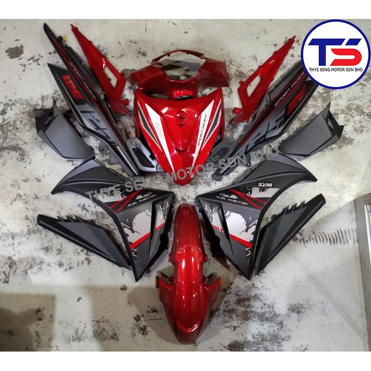 Sym Sport Rider 125i Cover Set 2018 Original Red Shopee Malaysia