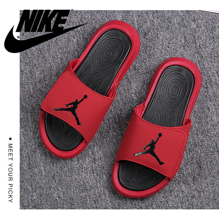  Original  Nike Jordan  Men Women Sandal  Black Slipper 