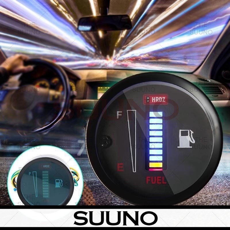 Universal Motor Motorcycle Car Fuel Meter Digital 2" 52mm 12V System