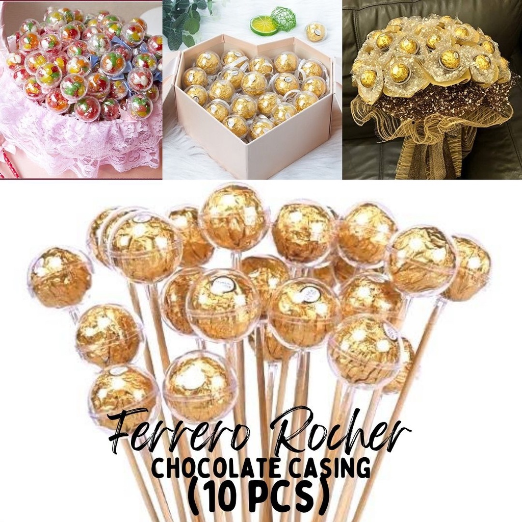 [Ready Stock] 10 pcs Ferrero Rocher Chocolate Ball Case Holder / Pemegang Kes Coklat Ferrero Rocher