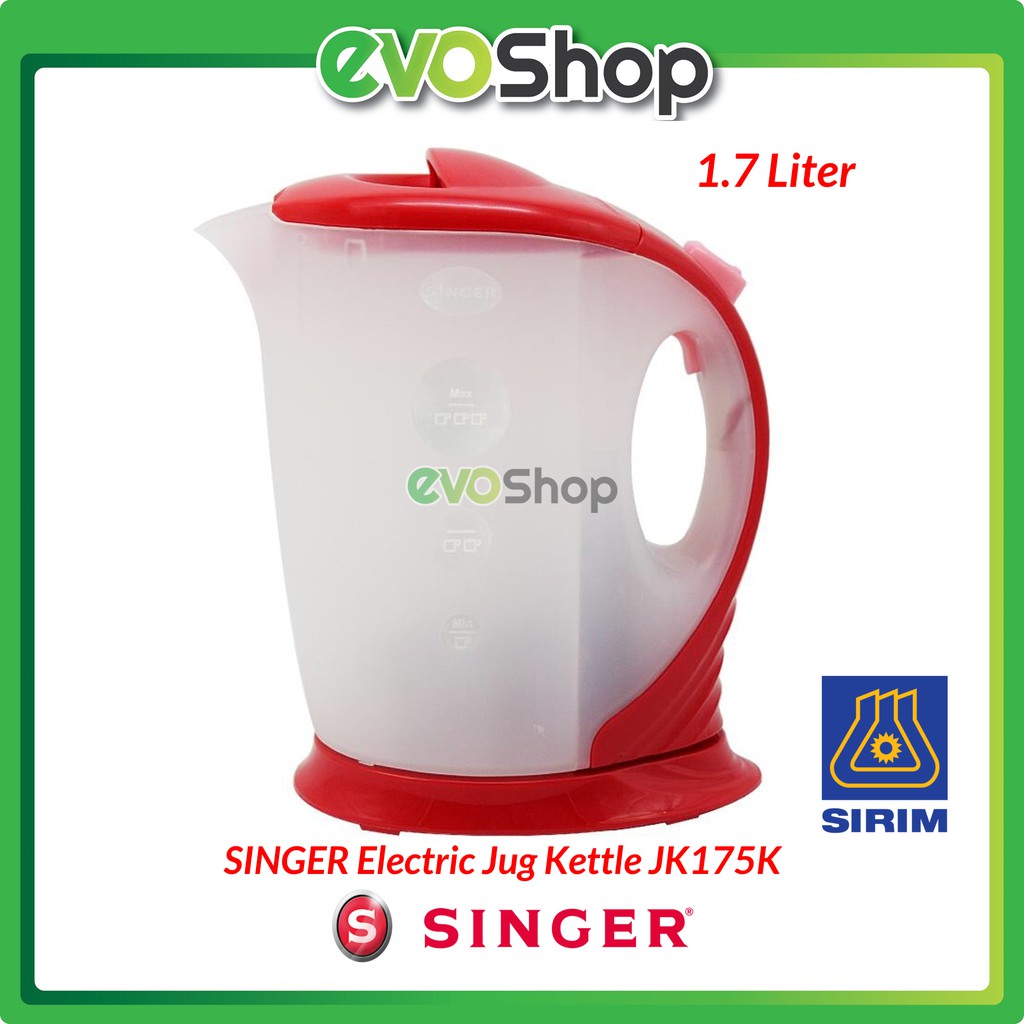 SINGER Electric Jug Kettle 1.7 Liter JK175K Cerek Masak ...