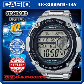 edifice casio 10 year battery wr100m
