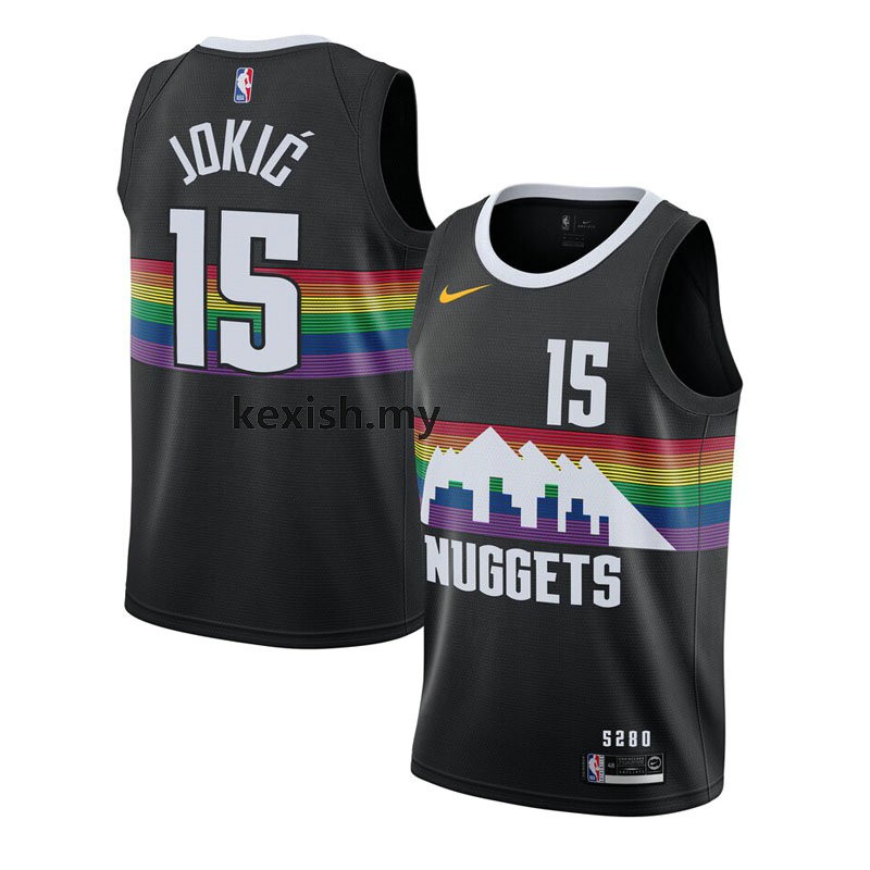 rainbow denver nuggets jersey