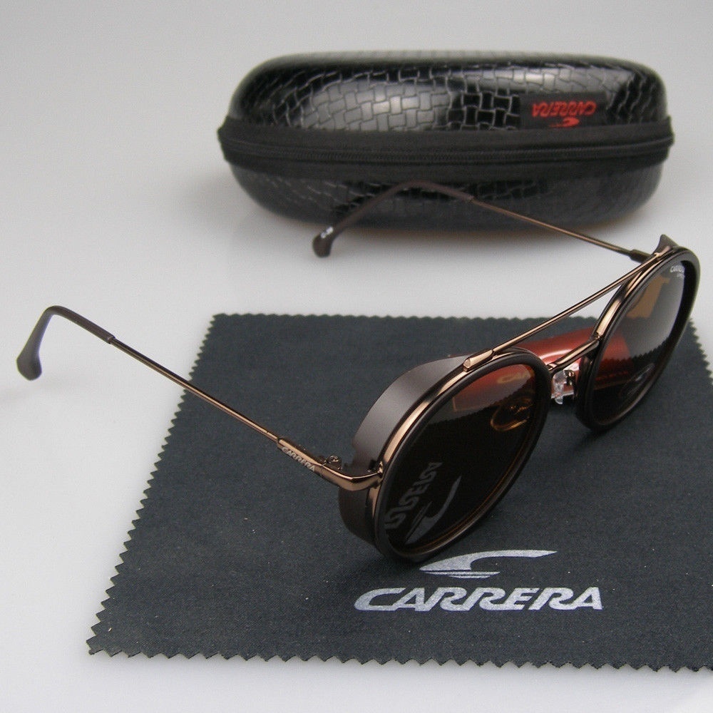 2020 Newest Carrera Glasses Men's Matte Round Metal Retro Frame Men and  Women Retro Sunglasses Round Windproof | Shopee Malaysia
