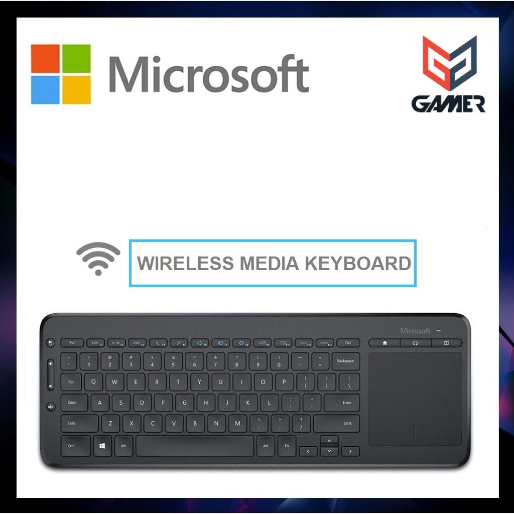 Microsoft Wireless USB AllInOne Media Keyboard (N9Z00028) Shopee Malaysia