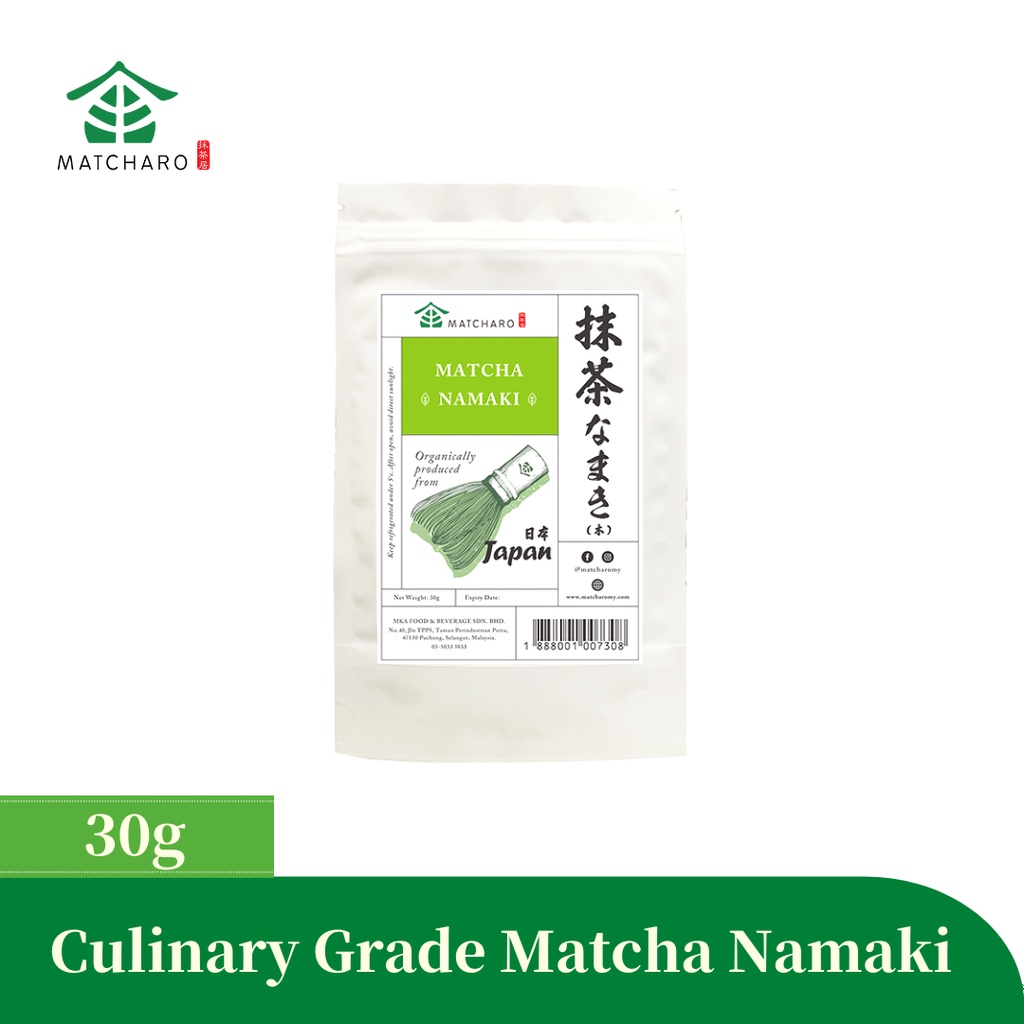 MATCHARO Matcha Namaki なまき Culinary Grade Matcha Powder 宇治抹茶 (30g/100g)