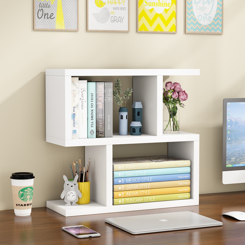 Simple desktop student children book rack office tabletop storage shelf