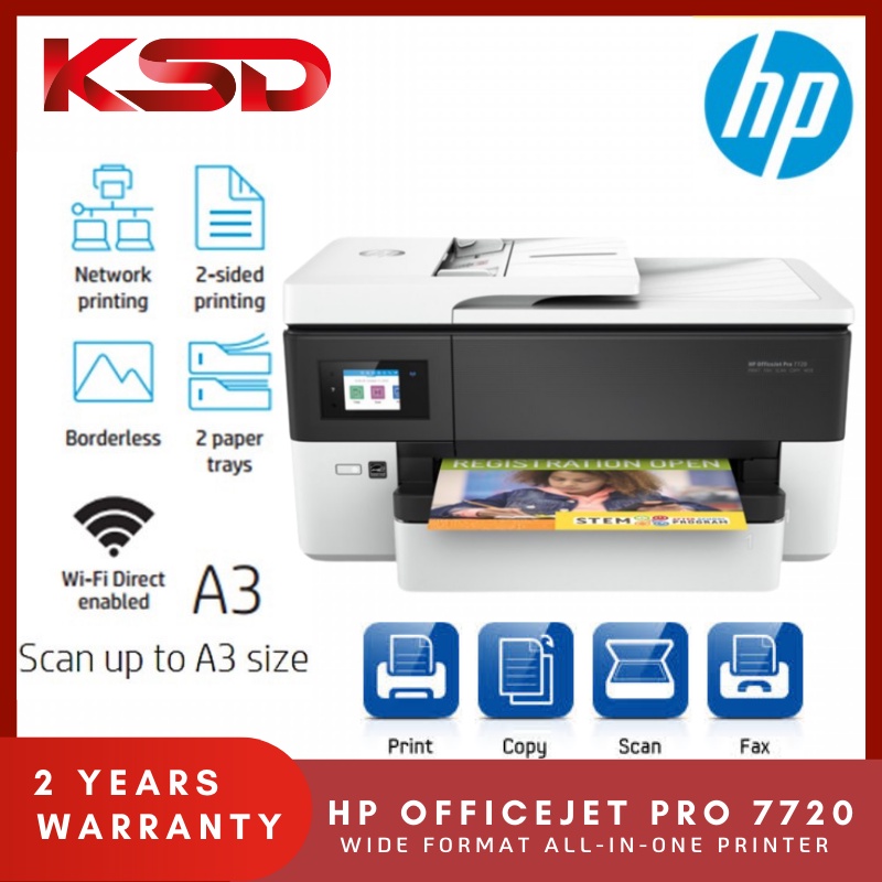 HP OfficeJet Pro 7720 Wide Format All-in-One Printer | Shopee Malaysia