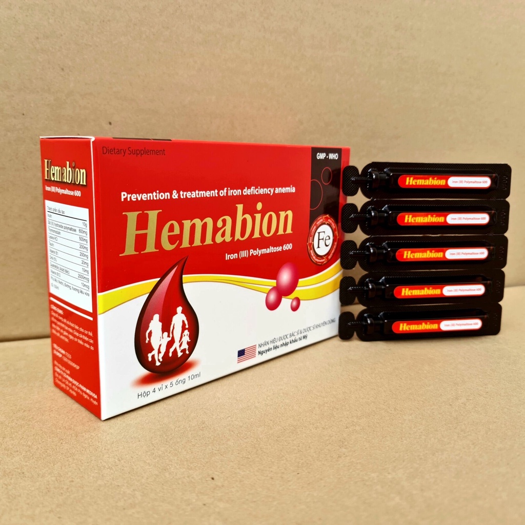 Hemabion Iron Supplement Syrup Reduces The Risk Of Anemia Due To Iron