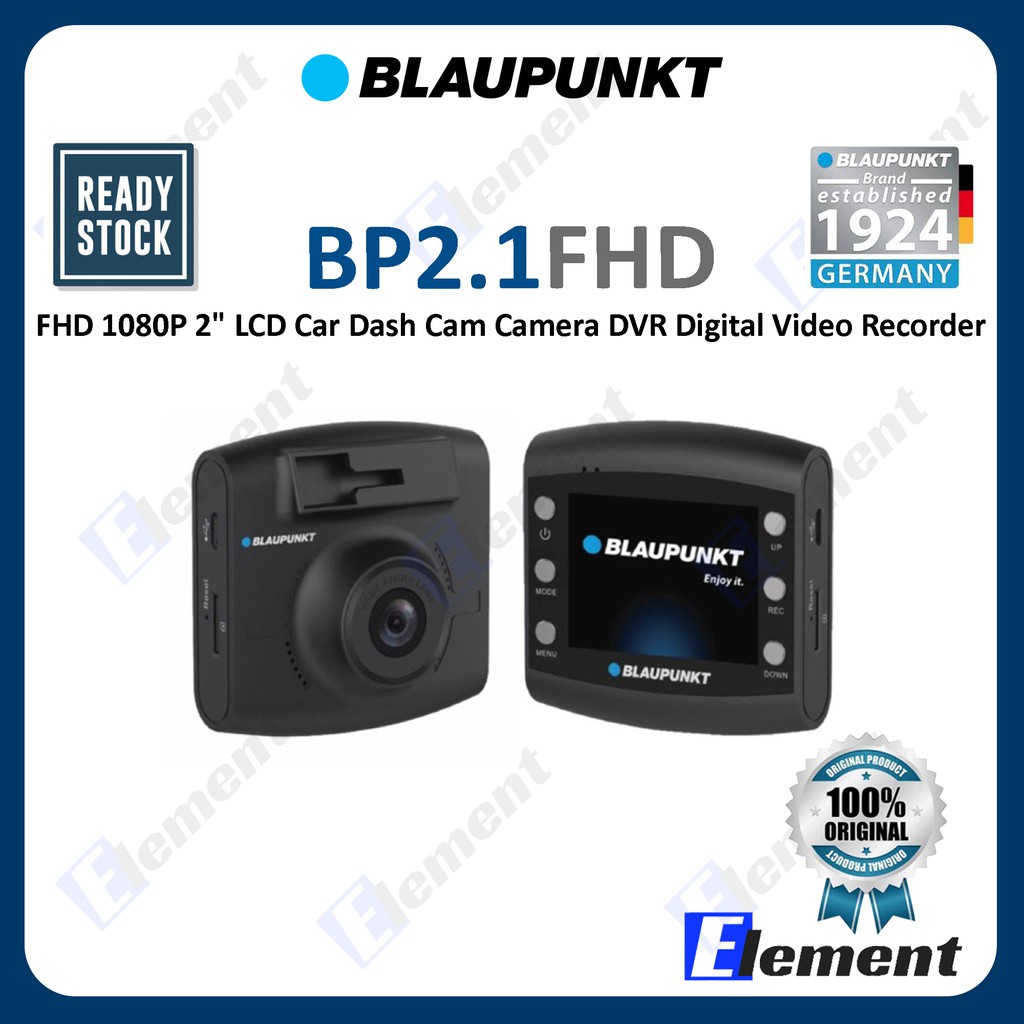 Blaupunkt BP2.1 FHD 1080P 2" LCD Car Dash Cam Camera DVR Digital Video
