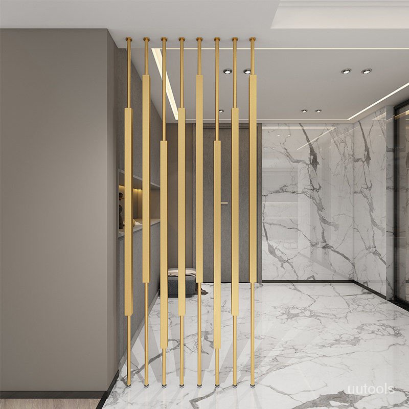 Wrought iron partition wall kitchen living room free perforated screen