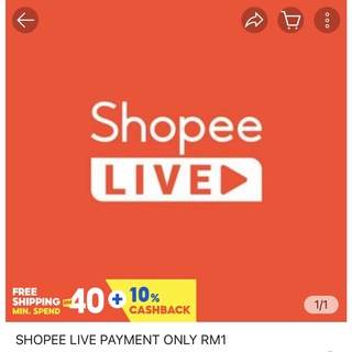 SHOPEE Real-Time Payment Only RM1RM1