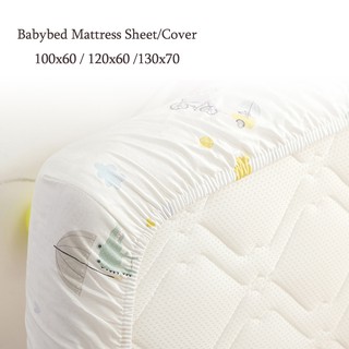 Baby Bed mattress cover sheet baby mattress cover fitted sheet cotton material with printing washabel