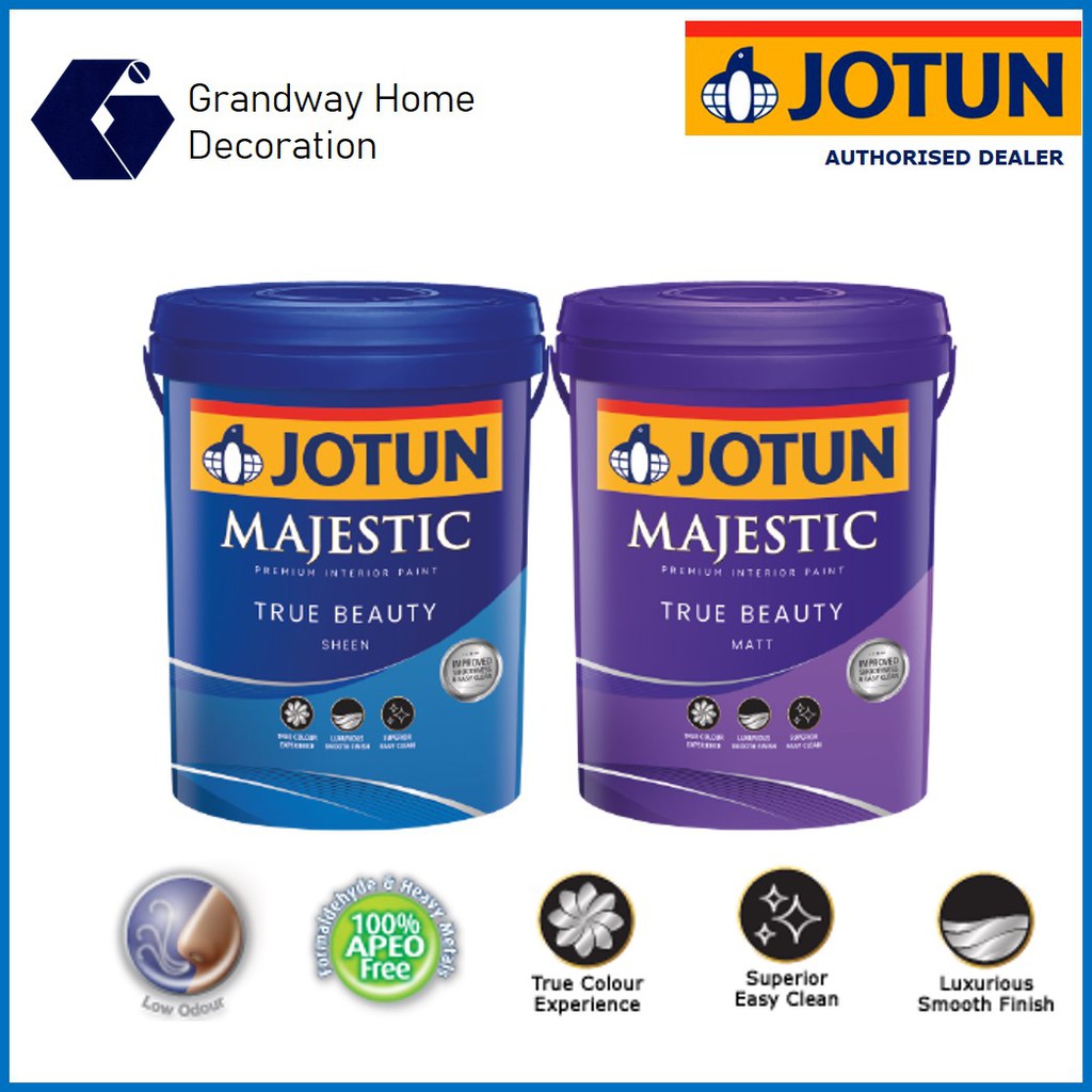 20L Jotun Majestic True Beauty Sheen/ Matt - Interior Paints | Shopee ...