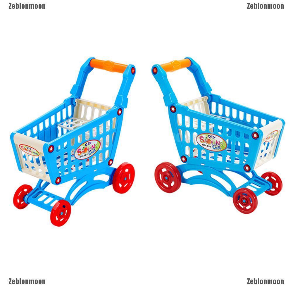 kids play grocery cart