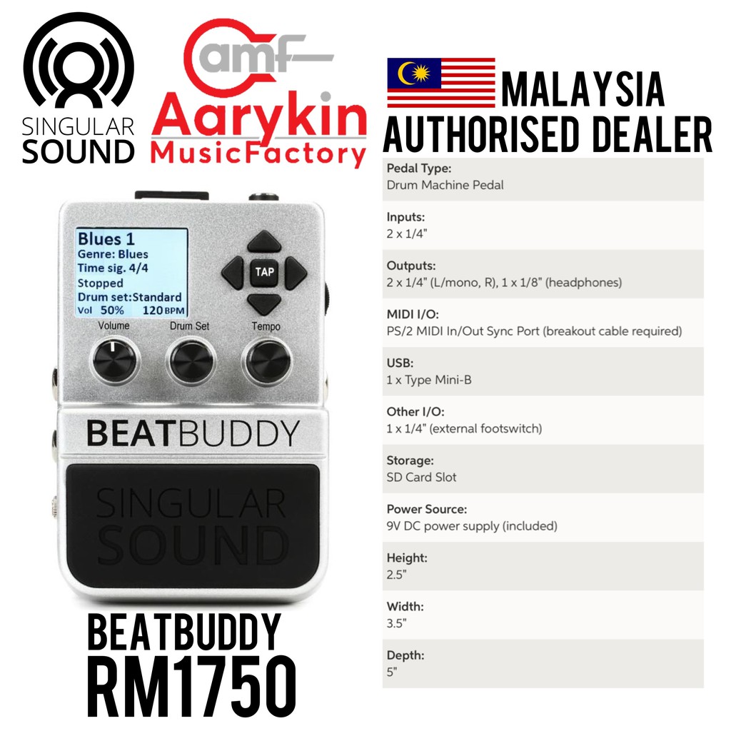 Singular Sound BeatBuddy (Drum/Percussion) Shopee Malaysia
