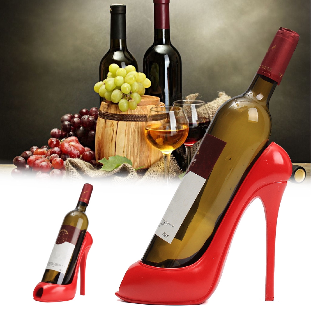 High Heel Shoe Wine Bottle Holder Hanger Red Wine Rack Support