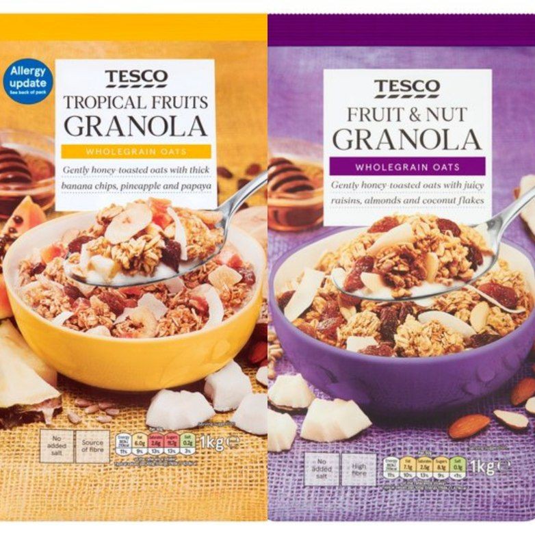 Tesco Tropical Fruits & Fruit And Nut Granola 1Kg Shopee Malaysia