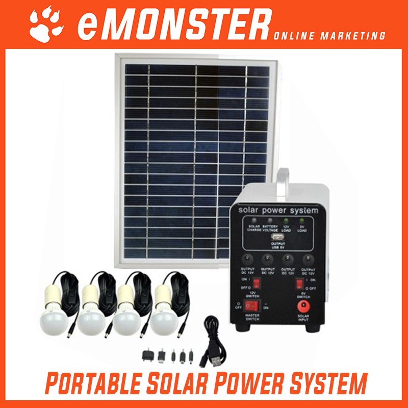 Dc 12v 15w Portable Solar Power System For Home Led Light Lamp Fs S902 Fs S903