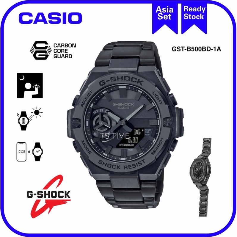 G SHOCK GST-B500 is the thinnest and lightest G-STEEL watch GST-B500BD ...