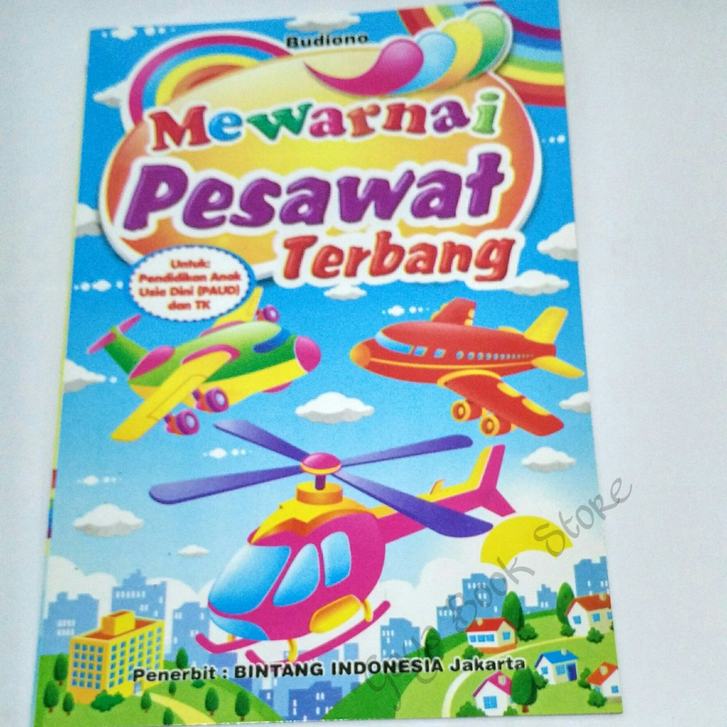 Coloring Book Coloring Airplane Shopee Malaysia