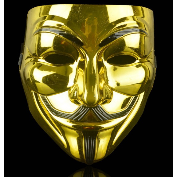 MSIA Ready Stock/ Vendetta Glossy Mask V for Anonymous Guy Fawkes